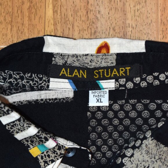 Alan Stuart Short Sleeve Button Up Shirt Sz XL - Picture 3 of 3